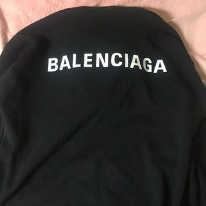 Balenciaga Back Logo Hoodie